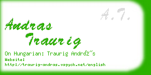 andras traurig business card